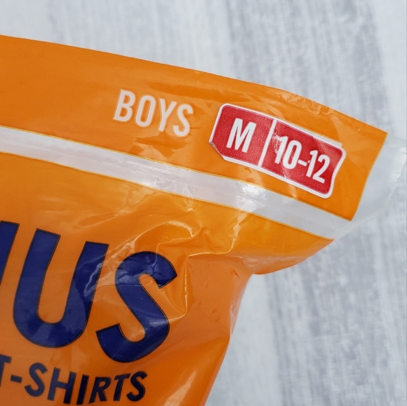 Fruit of The Loom 8 Pack Boy Cotton Crew Neck White T-shirts - Picture 2 of 4